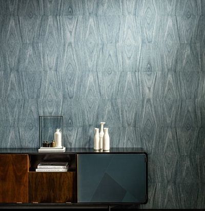 обои синие под дерево 42010 ARTE - 1