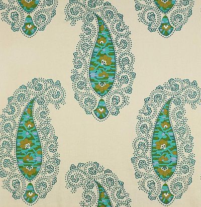 Яркая портьерная ткань с вышивкой 04777/04 