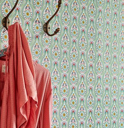 Обои с узором павлиньего хвостка 300150  - 1