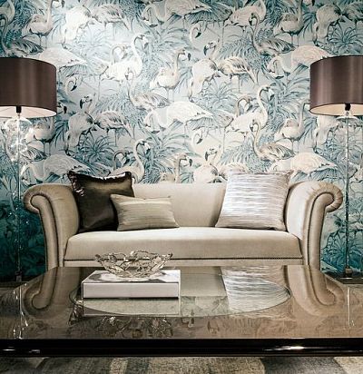 обои светлые с фламинго 31542 ARTE - 1