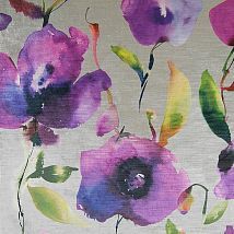 Фото: Портьерная ткань с акварельным узором Nerissa Orchid- Ампир Декор