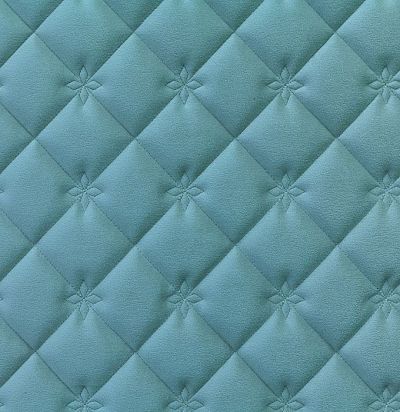 Стеганые обои  зеленовато-голубые дизайн принцесса 10-004-115-20 