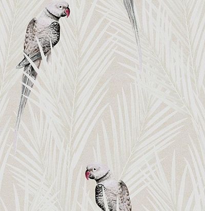 Яркие попугаи в монохромных джунглях, имитация объема в сложной технике нанесения чернил. Khroma