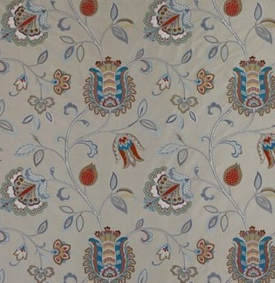 Ткань из Анлии F4329/03 Isador Blue/Sienna Colefax and Fowler