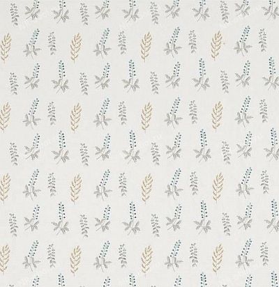 Ткань Sanderson  The Potting Room Prints & Embroideries 236424 Bilberry-Dijon/Teal Sanderson