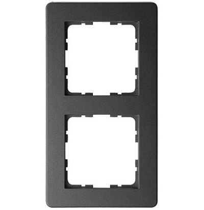 Рамка G-Flex  2-постовая, цвет черный матовый (soft touch) Jasmart