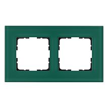 Фото: Рамка 2-постовая, стекло цвет Лазурный- Ампир Декор