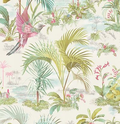 Обои с тропиками и птицами 300140 