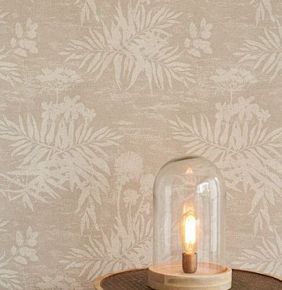 обои с цветами под лен 379033  - 1