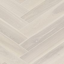 Фото: 25002 Паркетная доска ясень Chevron Elegant Frost Ivory Pores- Ампир Декор