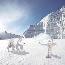 Фото: панно с полярным медведем 364143- Ампир Декор