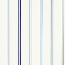 Фото: Обои в полоску AT6138 Dawson Stripe Blue and White- Ампир Декор
