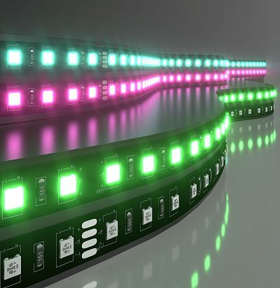 Светодиодная лента Лента светодиодная 24V 14,4W 60Led 5050 IP20 RGB, Black, 5м Elektrostandard Pro