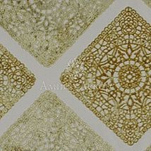 Фото: ткань с флоком, ромбами 10298.87- Ампир Декор