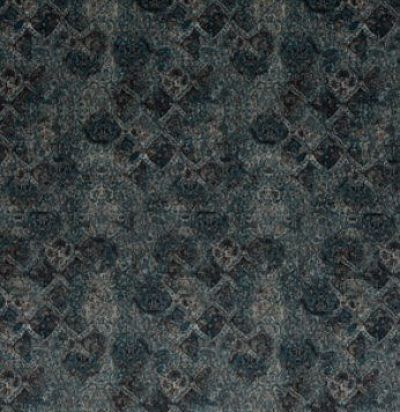 Английская портьера FD286H43 Bohemian Velvet Teal/Indigo Mulberry