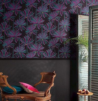 Обои современные дизайнерские крупные пальмы  HAV602 Khroma - 2