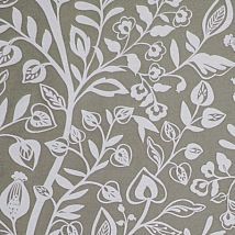 Фото: ткань с растительным узором серая Harlow Clay- Ампир Декор