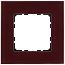 Фото: Рамка 1-постовая, стекло цвет Гранатовый- Ампир Декор