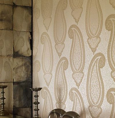 бежевые обои пейсли TRA06001 Zoffany - 1