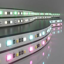 Фото: Светодиодная лента Лента светодиодная 24V 16W 90Led 5050+2835+2835 IP20 MIX RGB/теплый белый/холодный белый, 5м- Ампир Декор