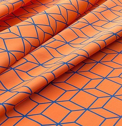 яркая негорючая ткань с геометрическим принтом Scalia CS 35 