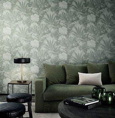 обои зеленые с листьями 80080 ARTE - 1