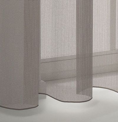 ткань современная полупрозрачная отделанная серебряной нитью 3040-354 ADO - 1