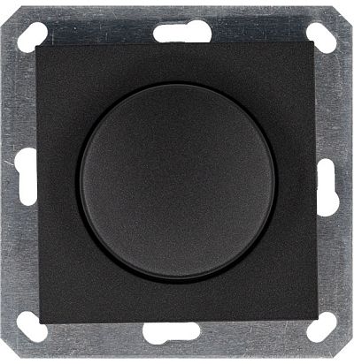 LED Диммер с накладкой 30-400W, 1gang 2way, цвет Антрацит Jasmart