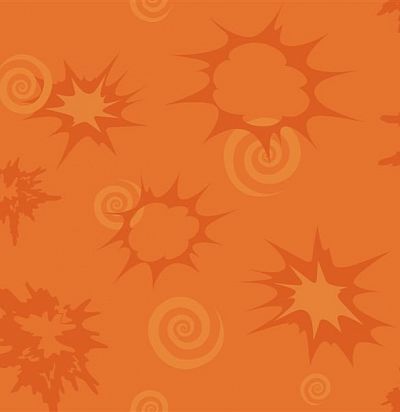 Обои оранжевые с рисунком DK6076  - 1