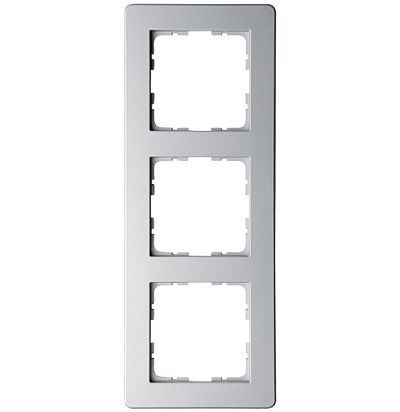 Рамка G-Flex 3-постовая, цвет Алюминий Jasmart