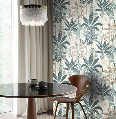 Обои современные дизайнерские крупные цветы и листья HAV005 Khroma