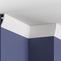 Фото: MC373 карниз под подсветку (80х30х2000)- Ампир Декор