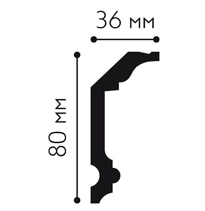 Mallers light MC176 карниз (80х36х2000 мм) Mallers - 1