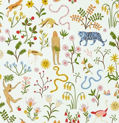 Обои современные красочные, с изображнием  цветов, животных, людей 112794 Scion