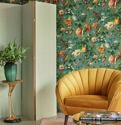 Классический рисунок с цветами и птицами 307305  - 1