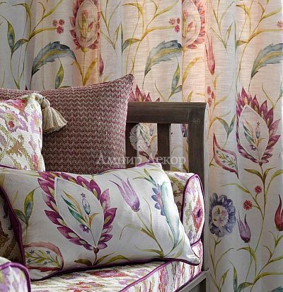 английская ткань для портьер Castello Venetian  - 1