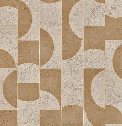 Обои метражные ручной работы, природный материал, пробка CAS61 Omexco