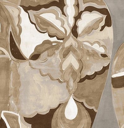 Обои современные расписанные амфоры и кувшины  DG4HIV1033-260 Guy Masureel