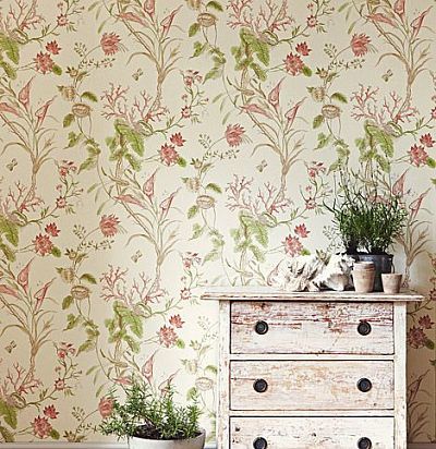 обои с камышами и листьями кувшинок DCAVMA104 Sanderson - 1