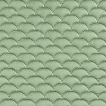 Фото: Стеганые обои светло-зеленые дизайн Ардеко горизонтальный 20-025-134-20- Ампир Декор