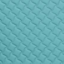 Фото: Стеганые обои бирюзово-голубые дизайн клевер 10-003-023-00- Ампир Декор