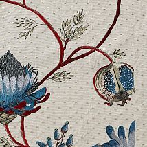 Фото: хлопковая ткань для портьер с вышивкой 10475.65 Flore- Ампир Декор