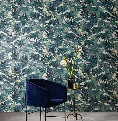 Символ богатства и изобилия - змея. Тропики, сочетание техник нанесения чернил. Яркие, природные отт Khroma - 1