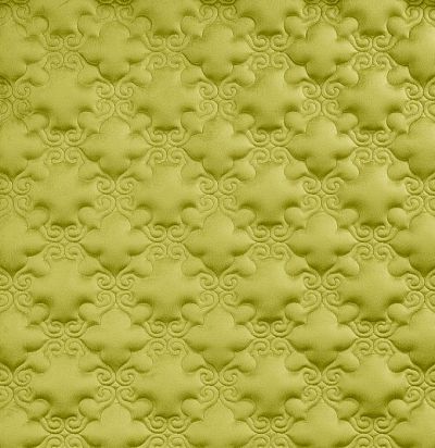Стеганые обои  золотисто-зеленые дизайн Дамаск 20-022-133-20 