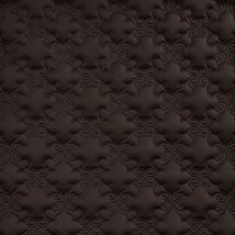 Фото: Стеганые обои  темно-коричневые дизайн Дамаск 20-022-109-20- Ампир Декор