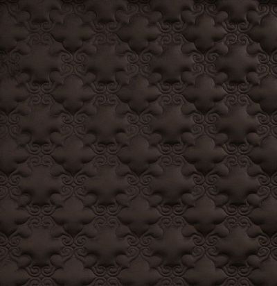 Стеганые обои  темно-коричневые дизайн Дамаск 20-022-109-20 