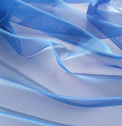 тюль тревира синего цвета Lulu CS 30 