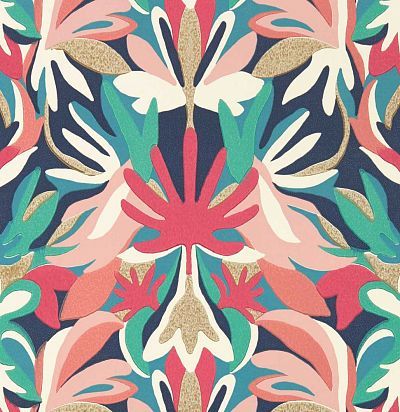 Акцентыне обои со стилизованными дамассками 112761 Harlequin