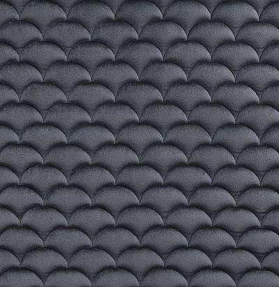 Стеганые обои тёмно-серые со светлым отливом дизайн Ардеко вертикальный 20-024-112-20 