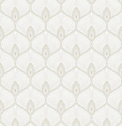 Обои рулонные узор перо павлина OTH201 Khroma Zoom